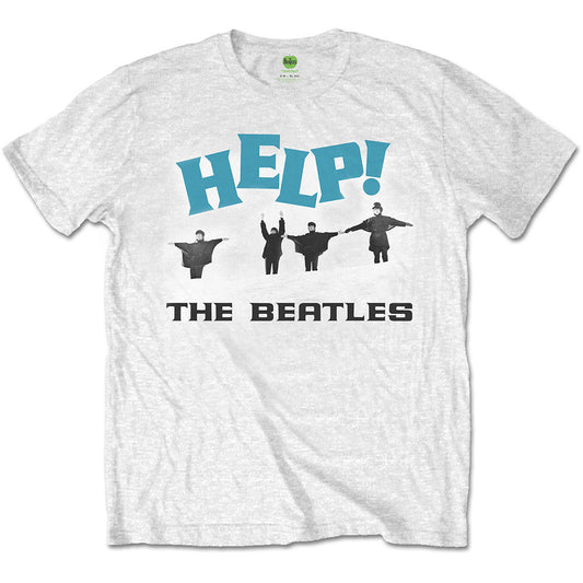 The Beatles Help! Snow Mens T Shirt White Officially Licensed