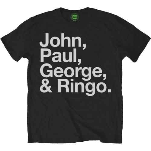 The Beatles John, Paul, George & Ringo [T-Shirt] Officially Licensed