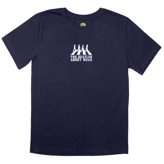 The Beatles Mini Abbey Road Crossing Silhouette Mens T Shirt Blue