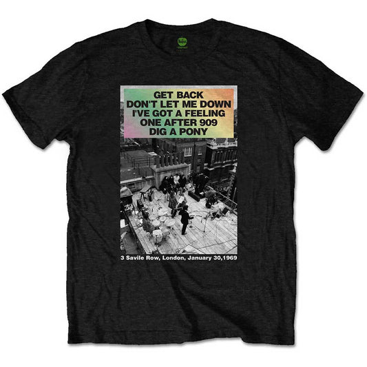 The Beatles Rooftop Songs Gradient [T-Shirt] Officially Licensed