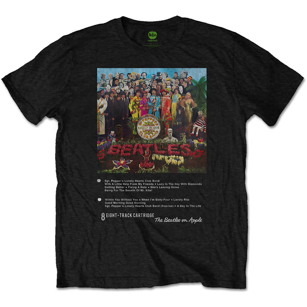 The Beatles Sgt Pepper 8 Track Mens T Shirt Officially Licensed