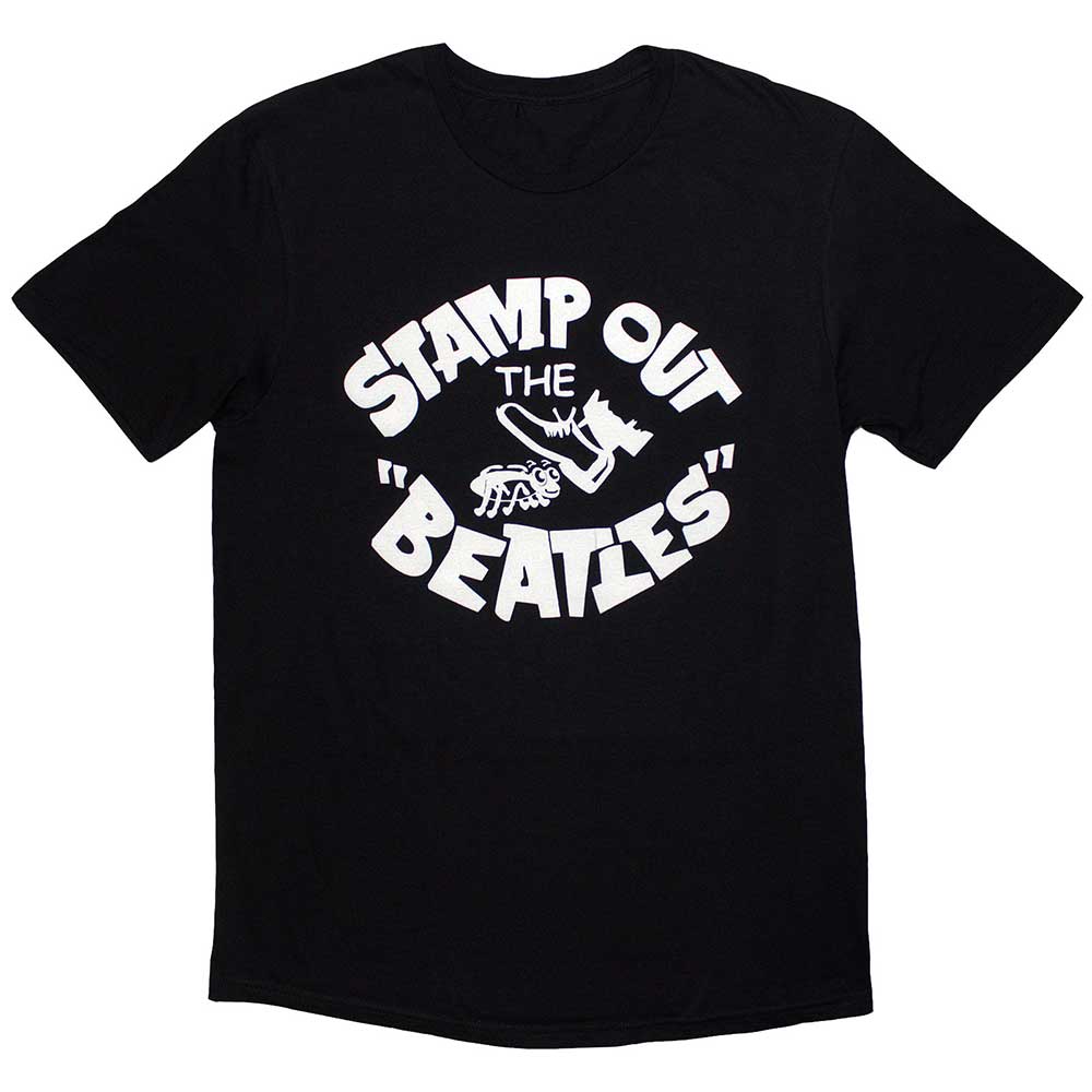 The Beatles Stamp Out The... Mens T Shirt Black Officially Licensed