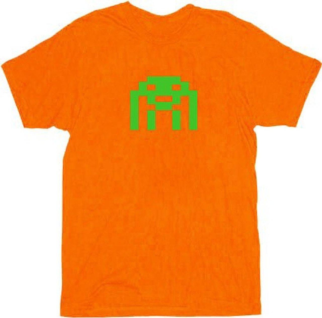 The Big Bang Theory Space Invader T Shirt Orange