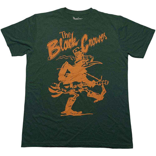 The Black Crowes Crowe Guitar T Shirt Green Officially Licensed