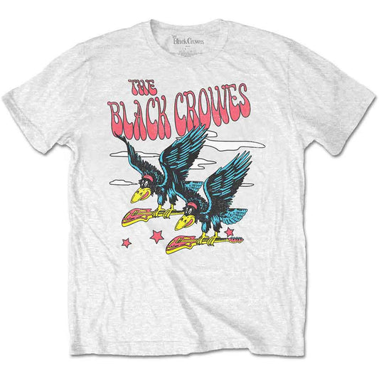 The Black Crowes Flying Crowes T Shirt White Officially Licensed