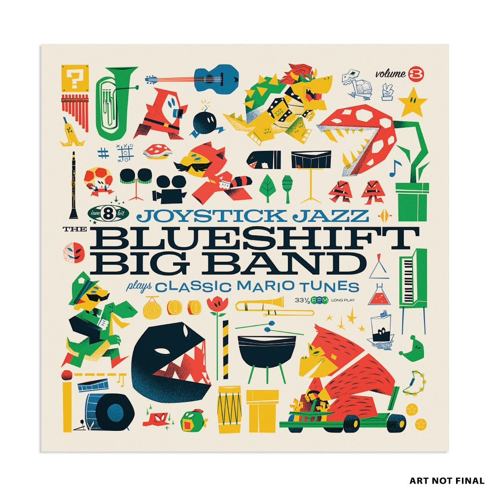 Joystick Jazz: The Blueshift Big Band Plays Classic Mario Tunes (Vol. 3) Vinyl Record