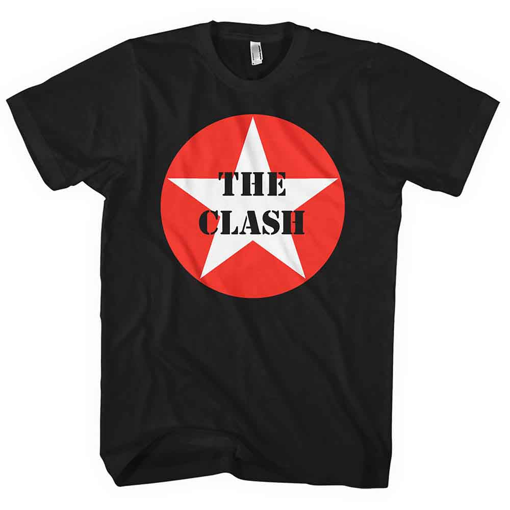 The Clash Star Badge Mens T Shirt Officially Licensed