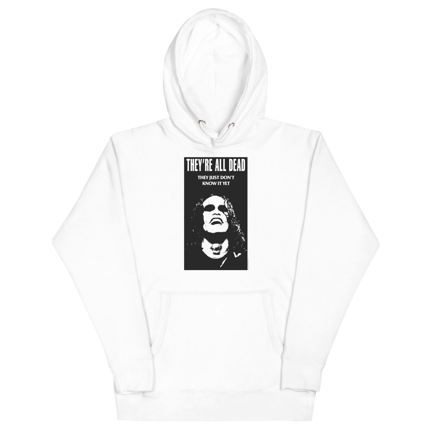The Crow Dead Movie Poster Classic Mens Officially Licensed Hoodie White