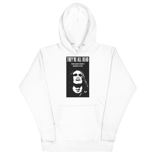 The Crow Dead Movie Poster Classic Mens Officially Licensed Hoodie White