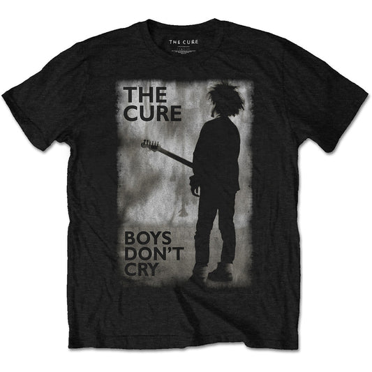 The Cure Boys Don't Cry Black & White Mens T Shirt Black Officially Licensed