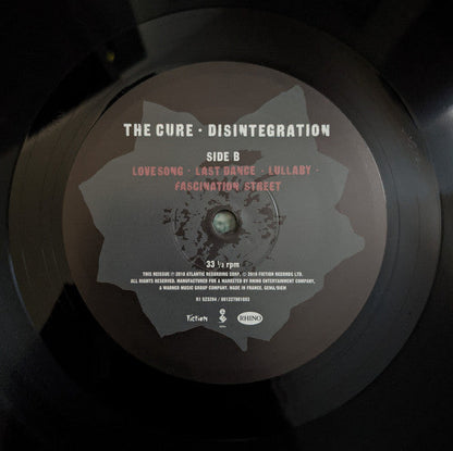 The Cure Disintegration (180 GRAM VINYL) Vinyl Record
