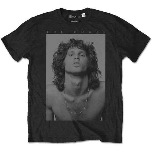The Doors Jim Beads Boyfriend Mens T Shirt Black Officially Licensed