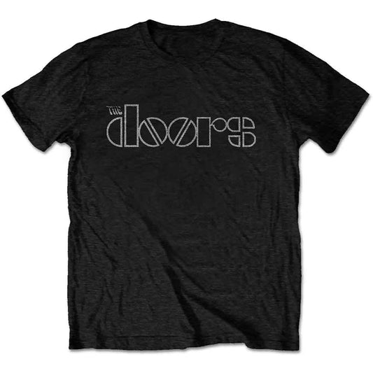 The Doors Logo Mens T Shirt Black Officially Licensed