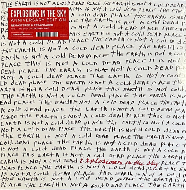 The Earth Is Not A Cold Dead Place (2xLP Opaque Red) Vinyl Record