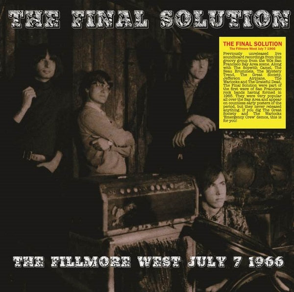 THE FINAL SOLUTION - The Fillmore West July 7 1966 Vinyl Record