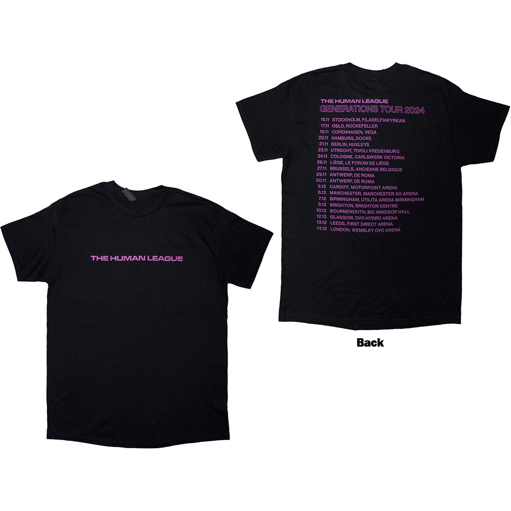 The Human League Generations Tour '24 Text [T-Shirt] Officially Licensed