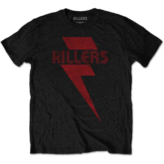 The Killers Red Bolt T Shirt Black Officially Licensed