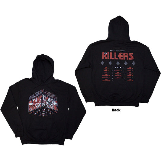 The Killers Tour '24 Rebel Diamonds Sweatshirt Hoodie Black
