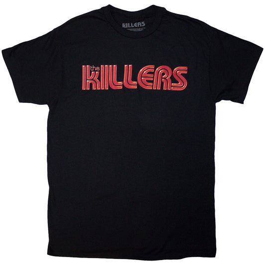 The Killers Tour '24 Red Logo Mens T Shirt Black Officially Licensed