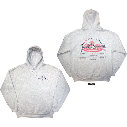The Killers Tour '24 Roulette Wheel Sweatshirt Hoodie Grey