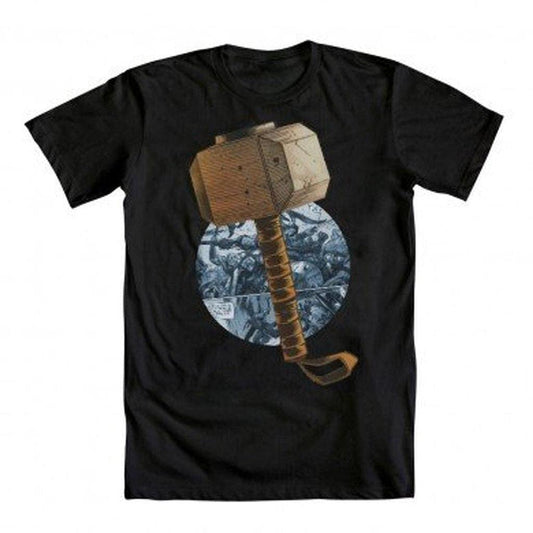 The Mighty Thor Thor's Hammer Comic Circle T-shirt