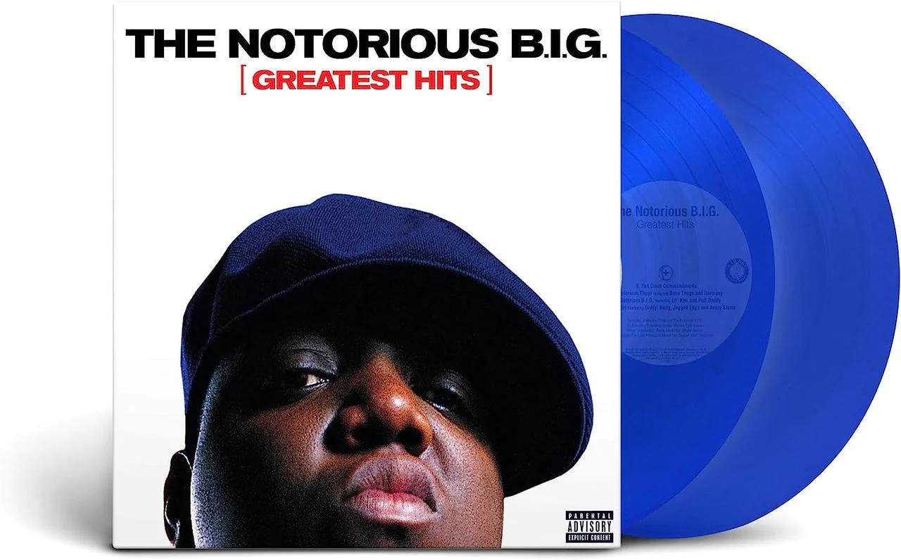 The Notorious B.I.G.  Greatest Hits Explicit Content Limited Edition Blue Vinyl 2 Lp's Vinyl Record