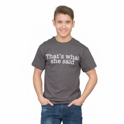 The Office That's What She Said Text T-shirt