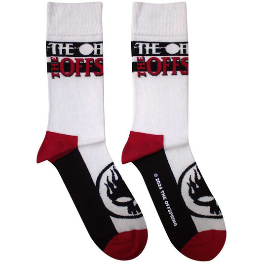 The Offspring Flaming Skull Logo [Socks]