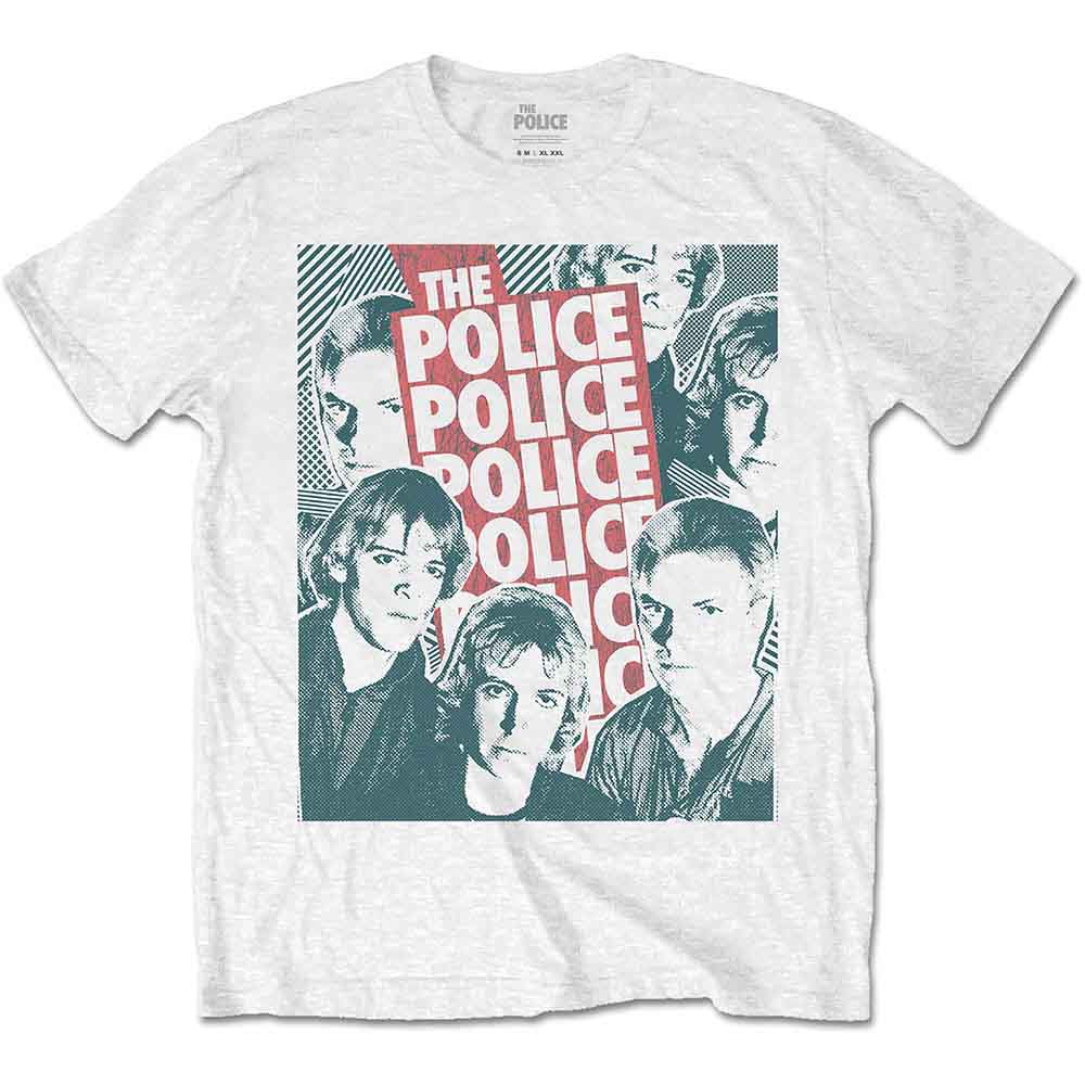 The Police Half-tone Faces [T-Shirt] Officially Licensed
