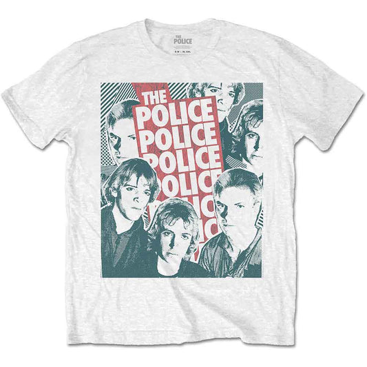 The Police Half-tone Faces [T-Shirt] Officially Licensed