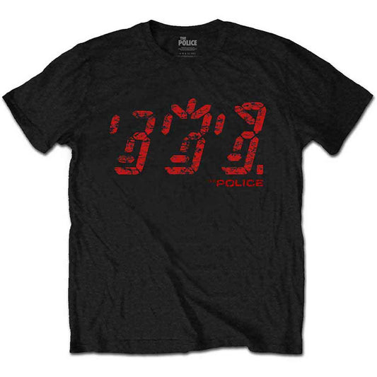 The Police Vintage Ghost Mens T Shirt Black Officially Licensed