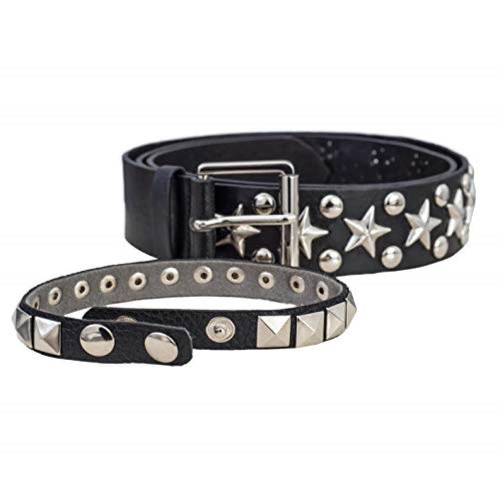 The Queen of Music Studded Belt and Armband Costume Accessory