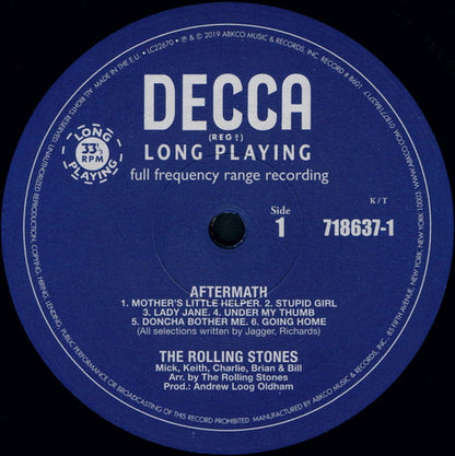The Rolling Stones – Aftermath (LP Vinyl) Vinyl Record