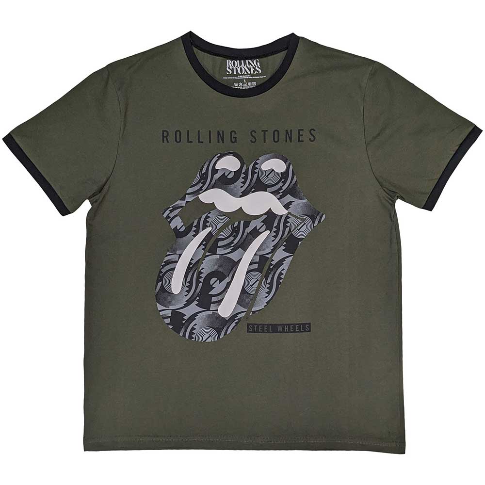 The Rolling Stones Black & White Tongue [T-Shirt] Officially Licensed