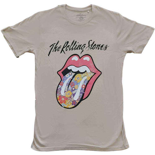 The Rolling Stones Flowers Tongue Mens T Shirt Officially Licensed
