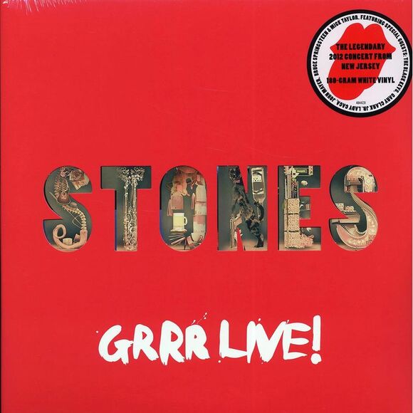The Rolling Stones GRRR Live! (Limited Edition, 180 Gram White Colored Vinyl) (3 Lp's) Vinyl Record