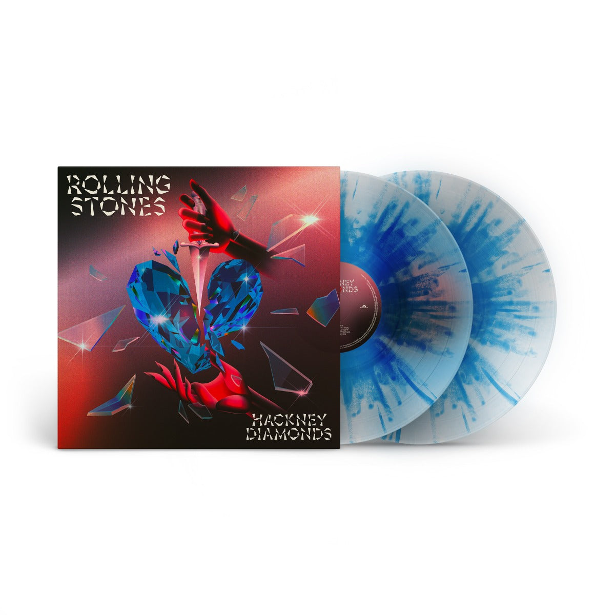Hackney Diamonds (1 Year Anniversary) (Limited Edition, Clear W/ Blue Splatter Colored Vinyl, 180 Gram Vinyl, Booklet) (2 Lp's) [Vinyl] Vinyl Record