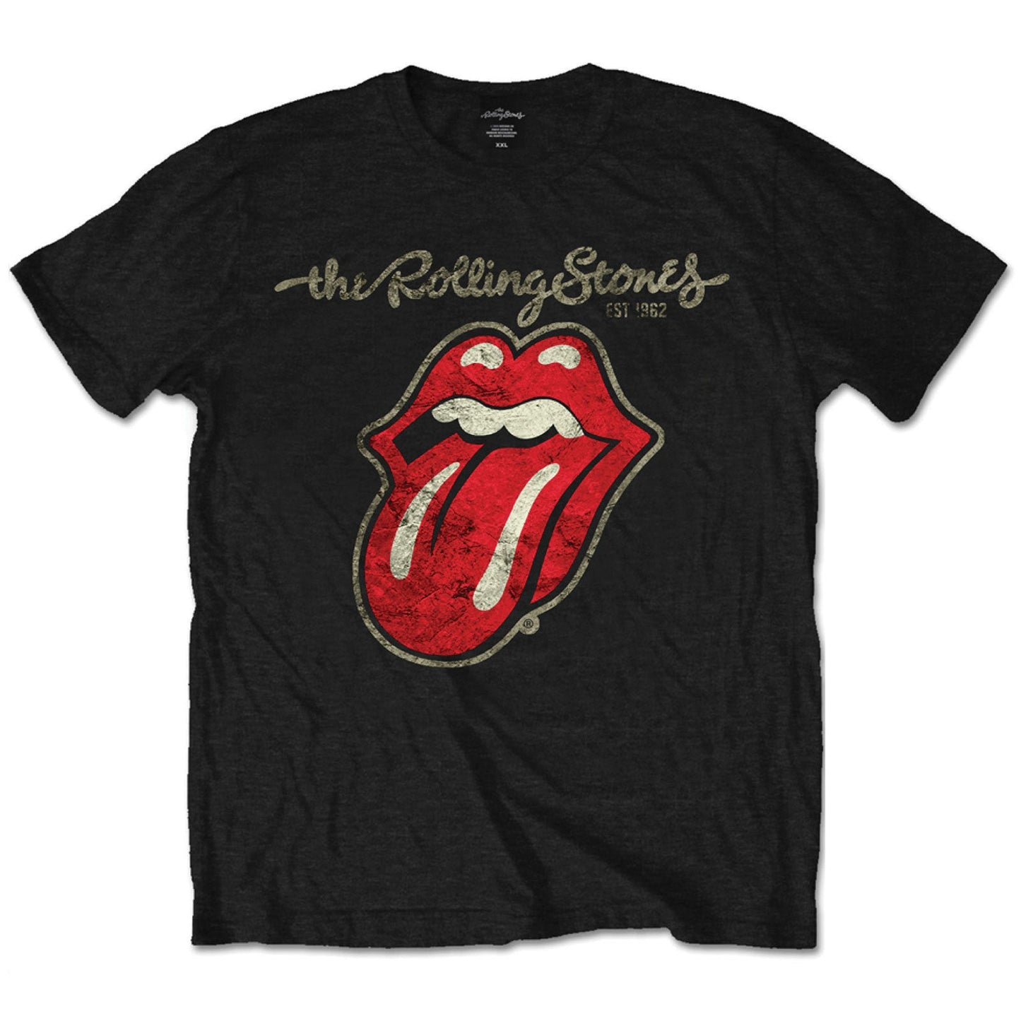 The Rolling Stones Plastered Tongue [T-Shirt] Officially Licensed