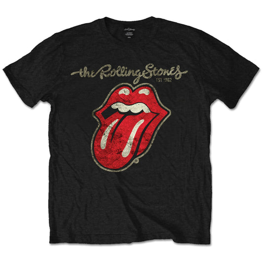 The Rolling Stones Plastered Tongue [T-Shirt] Officially Licensed