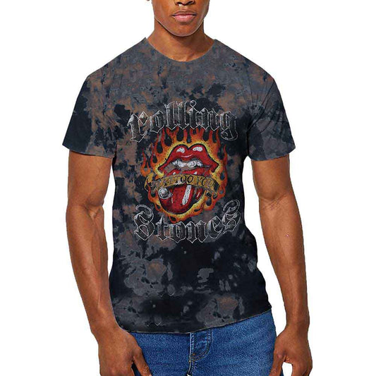 The Rolling Stones Tattoo Flames [T-Shirt] Officially Licensed