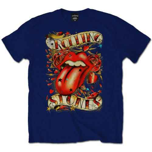 The Rolling Stones Tongue & Stars Mens T Shirt Officially Licensed