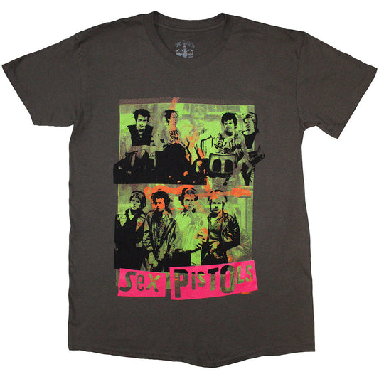 The Sex Pistols Band Green Montage [T-Shirt] Officially Licensed