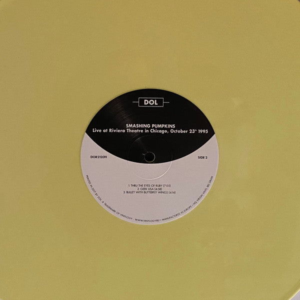 The Smashing Pumpkins Live at Riviera Theatre in Chicago, October 23th 1995 DOL 2xLP, Unofficial, Yel Mint (M) Mint (M)