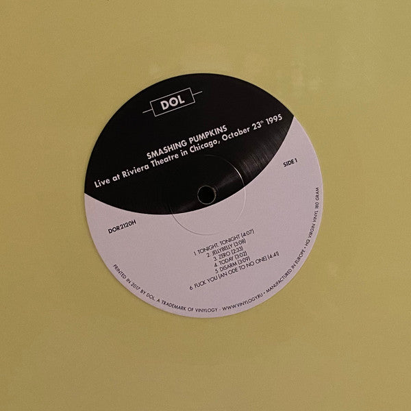 The Smashing Pumpkins Live at Riviera Theatre in Chicago, October 23th 1995 DOL 2xLP, Unofficial, Yel Mint (M) Mint (M)