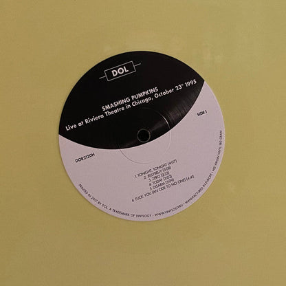 The Smashing Pumpkins Live at Riviera Theatre in Chicago, October 23th 1995 DOL 2xLP, Unofficial, Yel Mint (M) Mint (M)