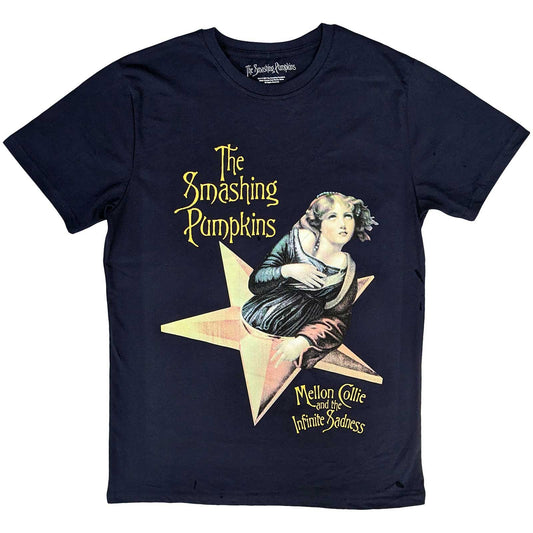 The Smashing Pumpkins Mellon Collie T Shirt navy blue Officially Licensed