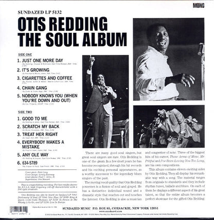 Otis Redding - The Soul Album  Vinyl Record