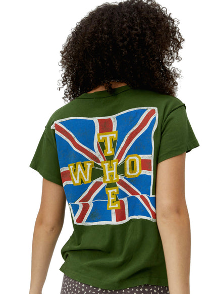 The Who Long Live Rock Band Womens Tee Shirt Green