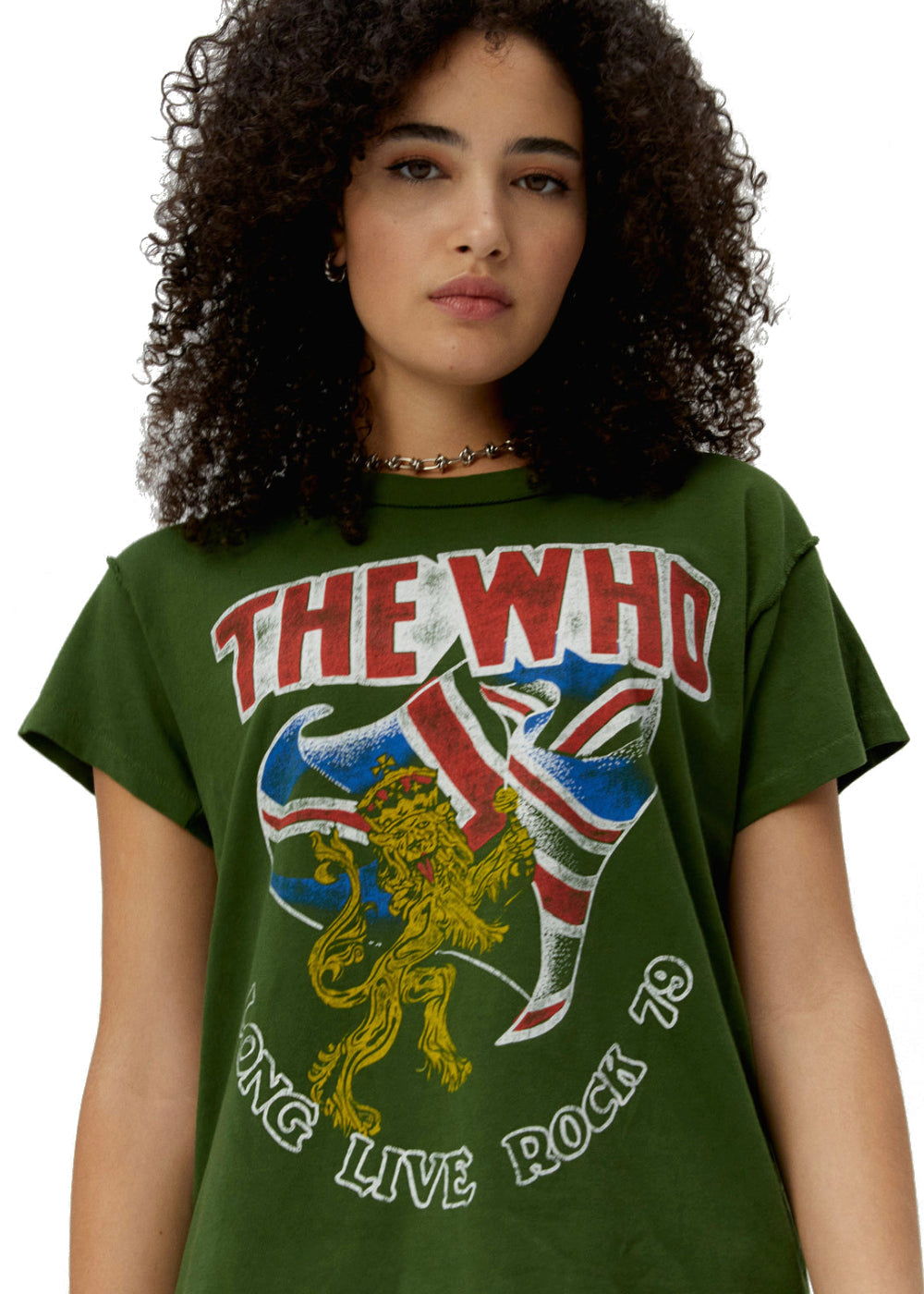 The Who Long Live Rock Band Womens Tee Shirt Green