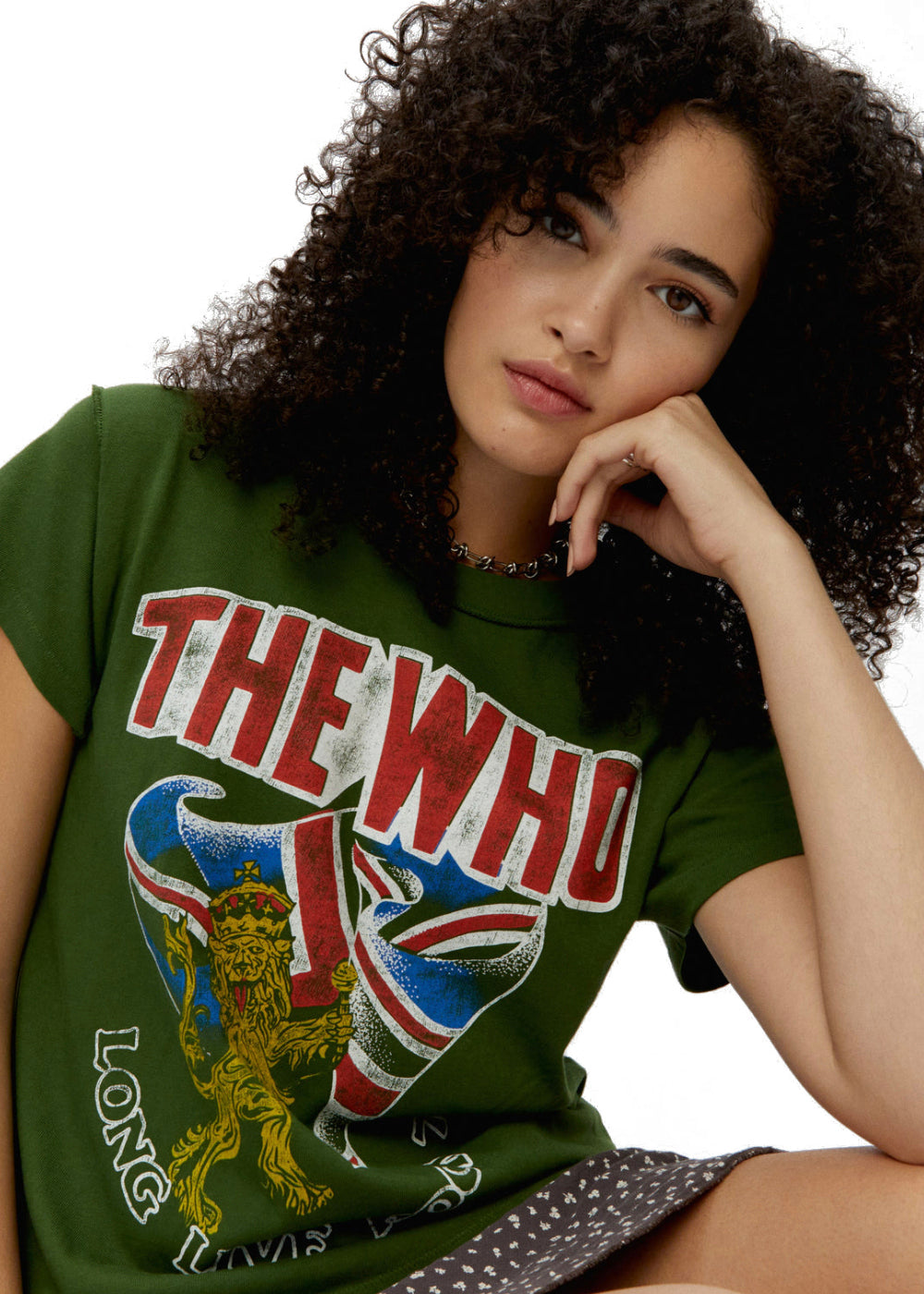 The Who Long Live Rock Band Womens Tee Shirt Green